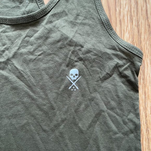 NEW SULLEN ANGELS STANDARD ISSUE OLIVE TANK TOP SZ LARGE - Picture 4 of 6